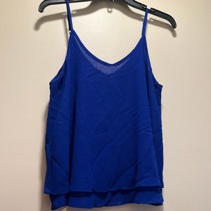 Bright blue tank medium tank top